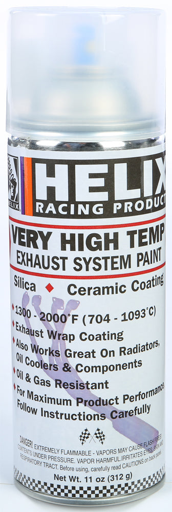 Helix Very High Temp Exhaust System Paint Satin Clean 11OZ (165-1150)