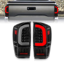 Cargar imagen en el visor de la galería, ANZO 16-21 Toyota Tacoma LED Tail Lights - w/ Light Bar Sequential Black Housing &amp; Clear Lens