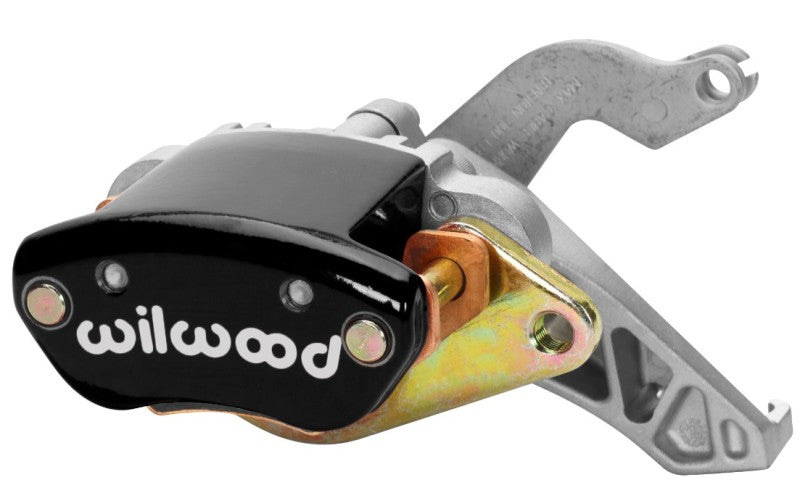 Wilwood MC4 Mechanical Parking Brake Caliper - Black w/ Logo 1.19in Piston .81in Disc