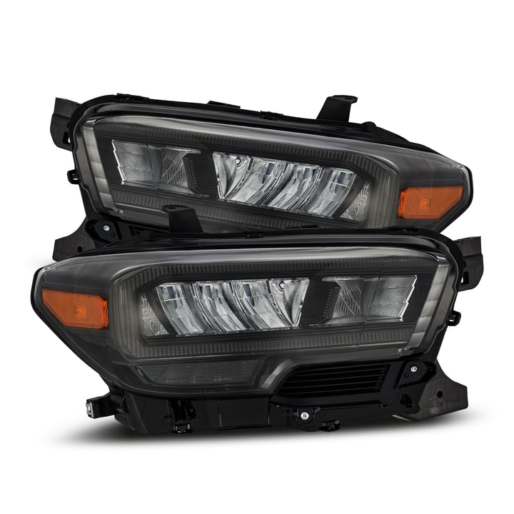 AlphaRex 16-23 Toyota Tacoma LUXX-Series LED Crystal Headlights - Alpha-Black