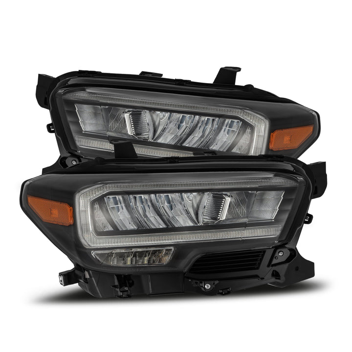 AlphaRex 16-23 Toyota Tacoma (Require Harness for SR/SR5) LUXX-Series LED Crystal Headlights Black