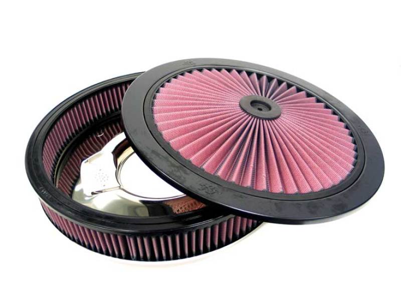 K&N X-Stream Red Air Filter Assembly - 12in OD, 5.125in Neck, 2.313in Height — Universal Fit