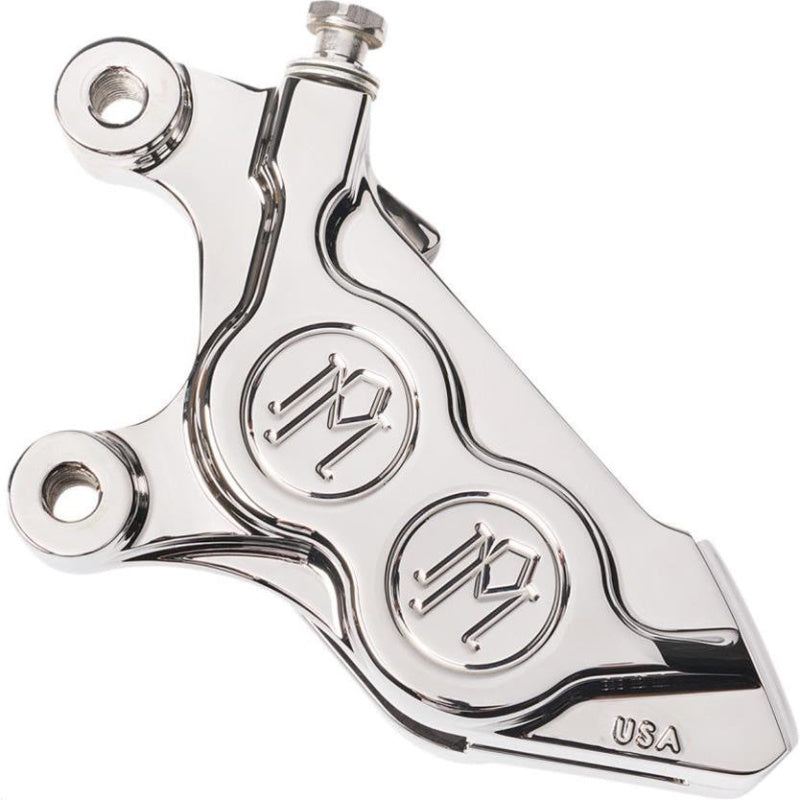 Performance Machine 125X4B Caliper 11.8in Disc - Chrome — Motorcycle Brake Caliper