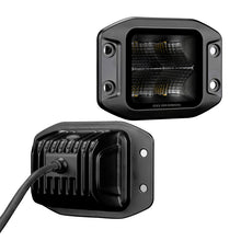 Load image into Gallery viewer, Go Rhino Xplor Blackout Series Cube LED Flood Light Kit (Flush Mount) 3x3 - Blk (Pair)