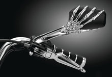 Cargar imagen en el visor de la galería, Kuryakyn Skeleton Hand Mirrors Chrome/Black