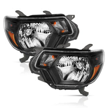 Cargar imagen en el visor de la galería, ANZO 2012-2015 Toyota Tacoma Crystal Headlights Black