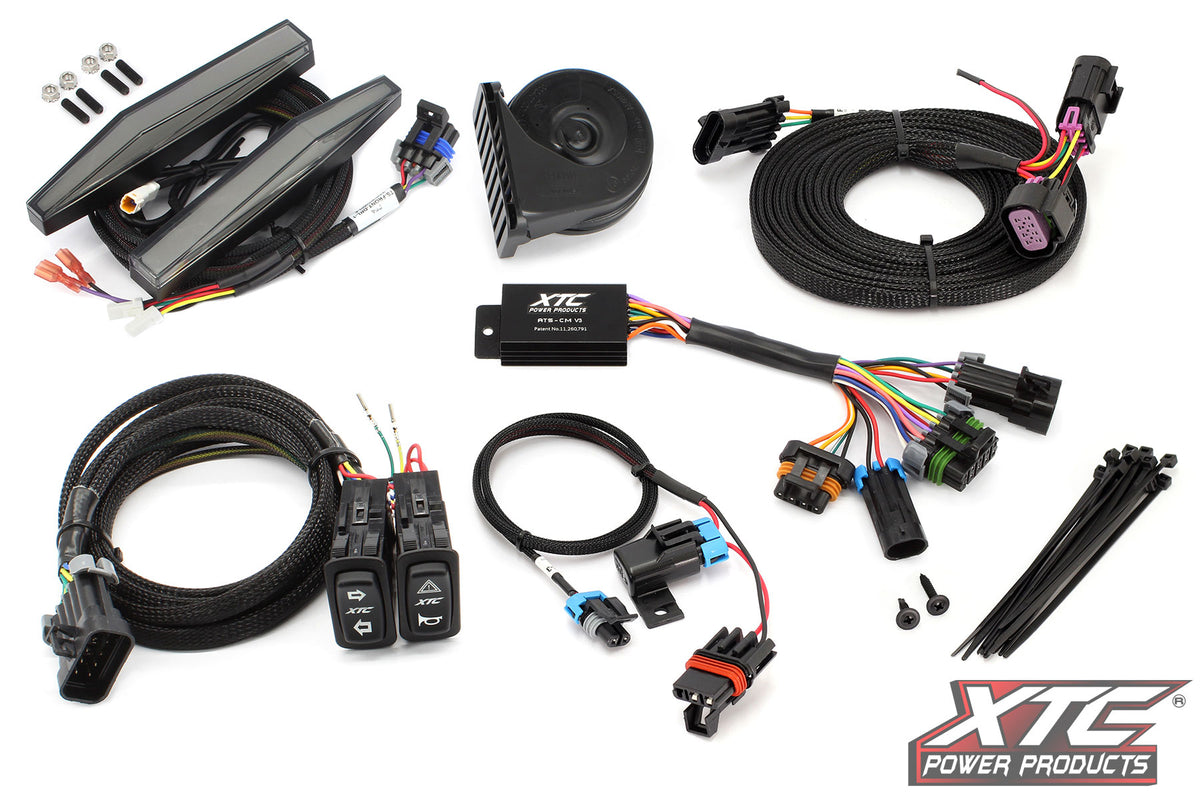 XTC Power Products Auto Turn Signal KIT w/ Horn and Front DRL Lights CAN (ATS-POL-RCBU-DRL)