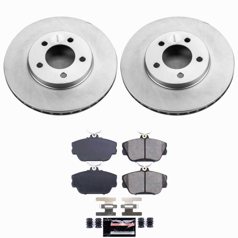 Power Stop 1995 Ford Taurus Front Z23 Coated Brake Kit