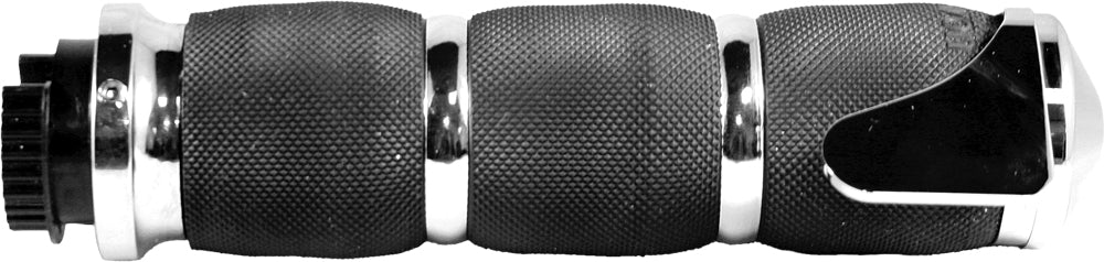 AVON AIR Cushioned Grips Heated w/Throttle Boss Chrome (MT-AIR-90-C-B-H)