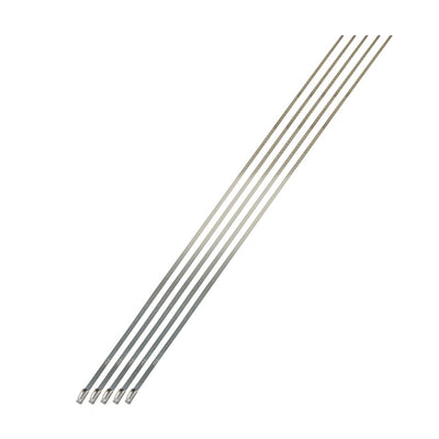 DEI Stainless Steel Locking Ties 14in — Exhaust Wrap Fasteners (5 Pack)