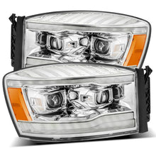 Cargar imagen en el visor de la galería, AlphaRex 06-08 Dodge Ram 1500HD PRO-Series Projector Headlights Plank Style Chrome w/Seq Signal/DRL