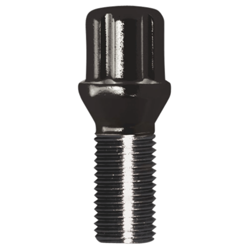 SPLINE LUG BOLT 14-1.50 27MM BLK BULK