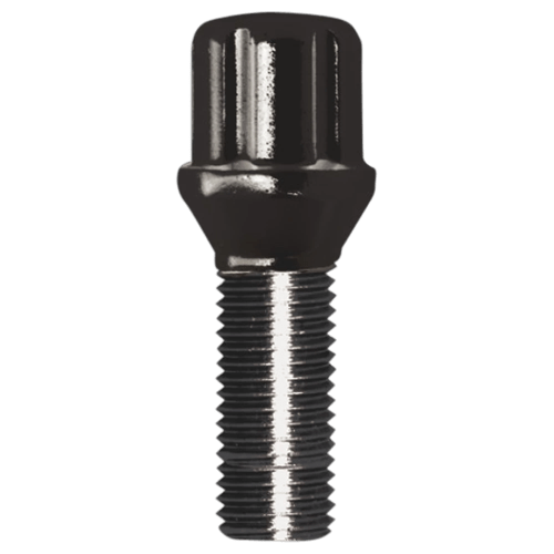 SPLINE LUG BOLT 12-1.25 28MM BLK BULK