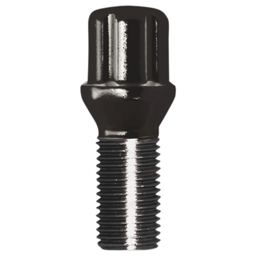 SPLINE LUG BOLT 14-1.25 27MM BLK BULK