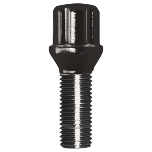 SPLINE LUG BOLT 14-1.25 32MM BLK BULK