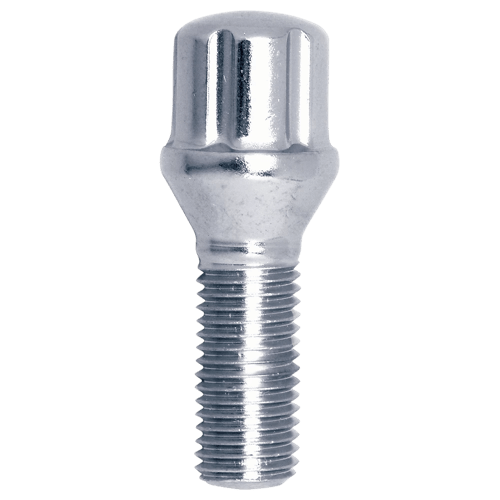 SPLINE LUG BOLT 12-1.50 28MM CHR BULK