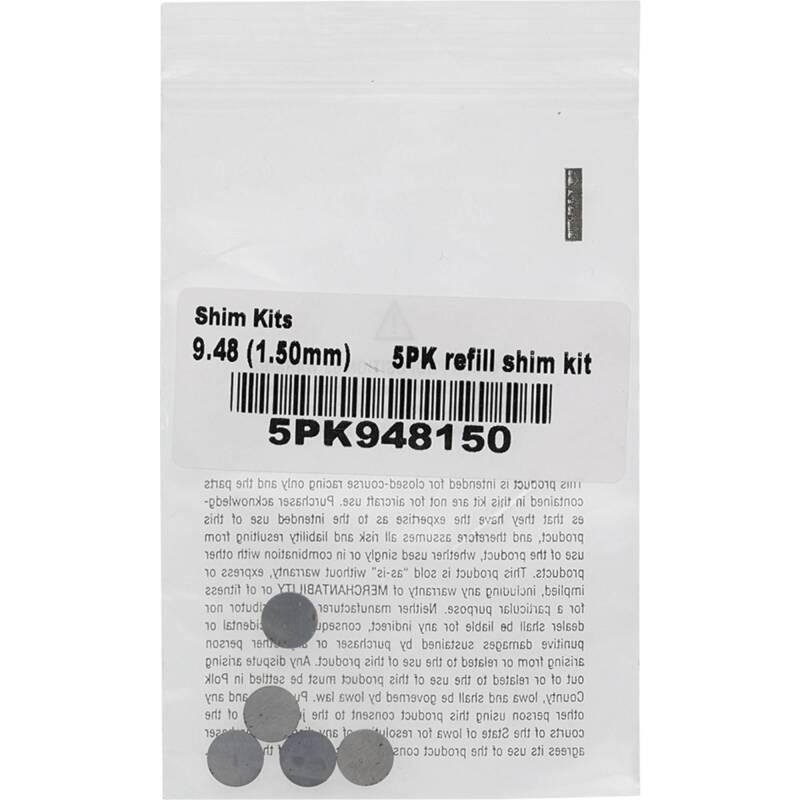 Hot Cams 04-08 400 DVX/02-16 CRF 450 R Shim Kits 1.500mm Thickness - 5 Pack