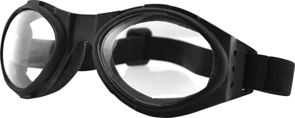 Bobster Bugeye Sunglasses Black w/Clear Lens (BA001C)
