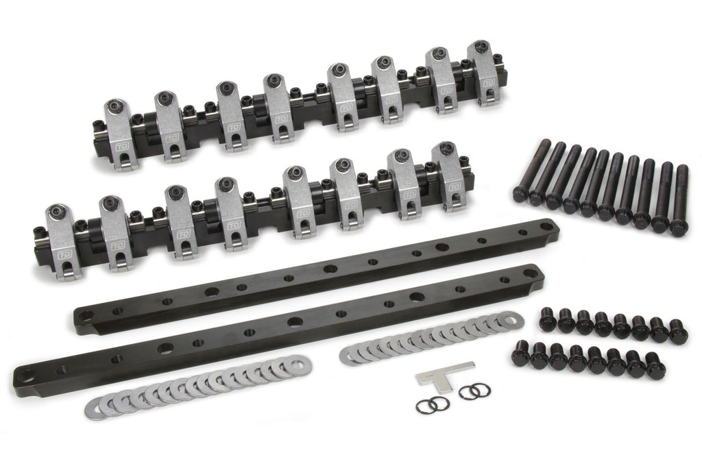 T&D Machine BBF Shaft Rocker Arm Kit w/Edelbrock FE 427 Heads