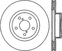 Cargar imagen en el visor de la galería, StopTech 05-10 Subaru Impreza WRX/STi Slotted &amp; Drilled Left Front Rotor