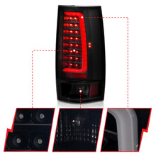 Cargar imagen en el visor de la galería, ANZO 2007-2014 Chevy Tahoe LED Taillight Plank Style Black w/Smoke Lens