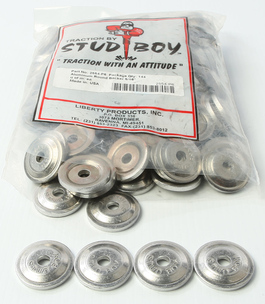 Stud BOY Power Plate Round Backers 144/PK (2554-P6)