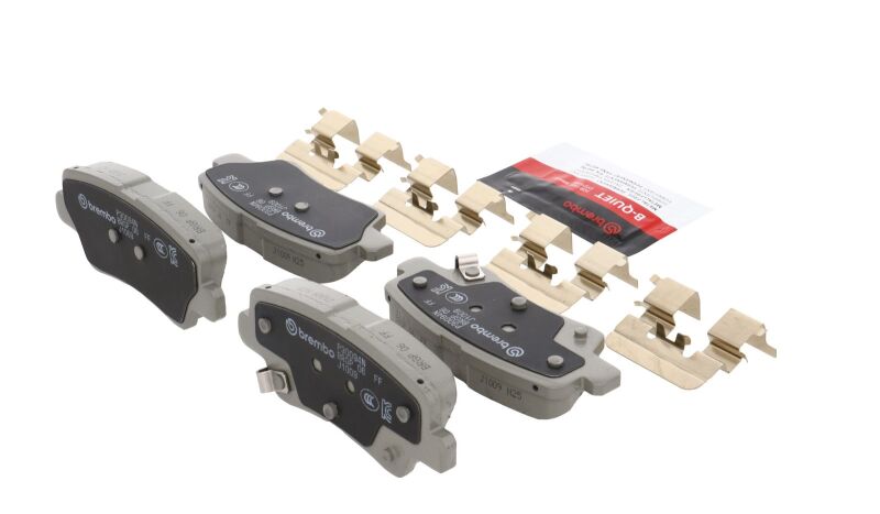 Brembo OE 2017 Hyundai Elantra/18-22 Ioniq/18-19 Sonata/16-17 Veloster Ceramic Brake Pad - Rear