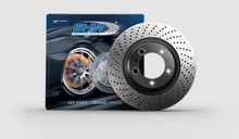 Cargar imagen en el visor de la galería, SHW 17-21 Porsche 911 Carrera 3.0L w/o Ceramics Right Rear Cross-Drilled MB Brake Rotor (9P1615602)