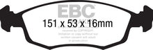 Cargar imagen en el visor de la galería, EBC 11+ Fiat 500 1.4 (ATE Calipers) Greenstuff Front Brake Pads