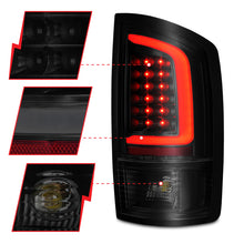 Cargar imagen en el visor de la galería, ANZO 2002-2006 Dodge  Ram 1500 LED Tail Lights w/ Light Bar Black Housing Smoke Lens