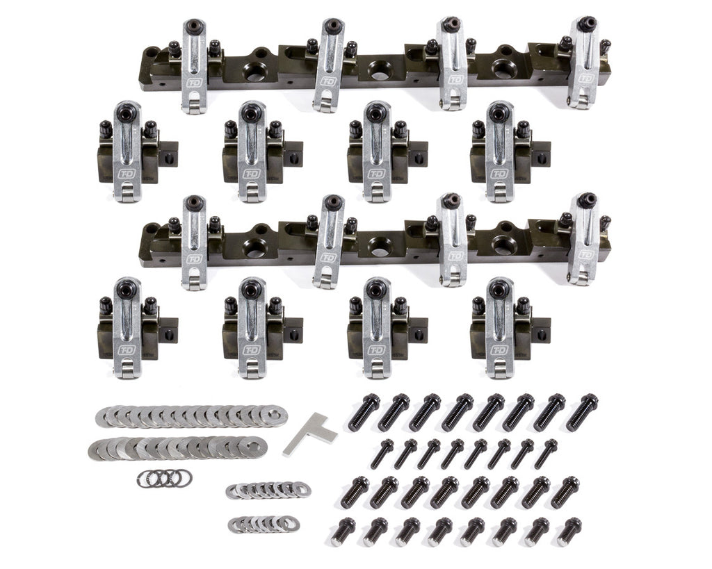 T&D Machine BBC Shaft Rocker Arm Kit w/Brodix SR20 Heads