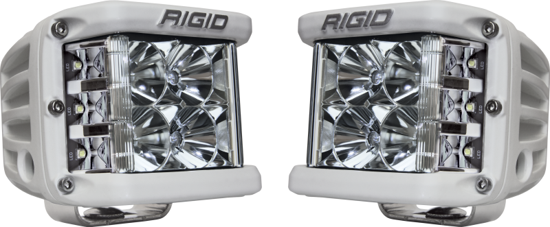 Rigid Industries D-SS - Flood - Juego de 2 - Carcasa blanca