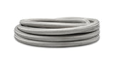 10ft Roll of Stainless Steel Braided Flex Hose with PTFE Liner; AN Size: -6