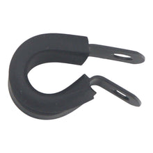 Cargar imagen en el visor de la galería, DeatschWerks Rubber Cushioned P-Clamp for 6AN Hose - 9.5mm Clamp Id - Anodized Matte Black