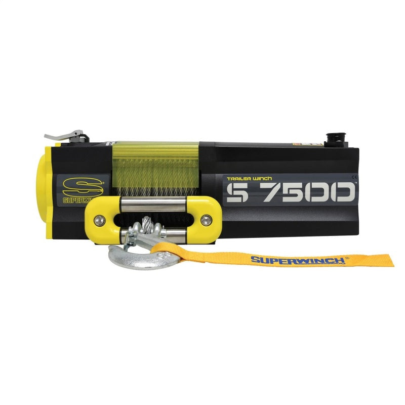 Cabrestante Superwinch S7500 de 7500 libras, 12 V CC, 5/16 in x 54 ft, cable de acero