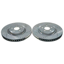 Cargar imagen en el visor de la galería, Power Stop 19-22 Ford Edge Front Evolution Drilled &amp; Slotted Rotor (Pair)