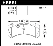 Cargar imagen en el visor de la galería, Pastillas de freno delanteras Hawk 09 Nissan GT-R R35 HPS Street