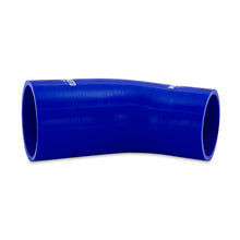 Cargar imagen en el visor de la galería, Mishimoto Silicone Reducer Coupler 45 Degree 2.25in to 2.5in - Blue