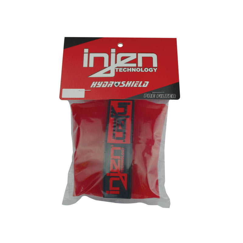 Prefiltro repelente de agua Injen Red compatible con X-1021 de 6 pulgadas de base/6-7/8 pulgadas de alto/5-1/2 pulgadas de parte superior