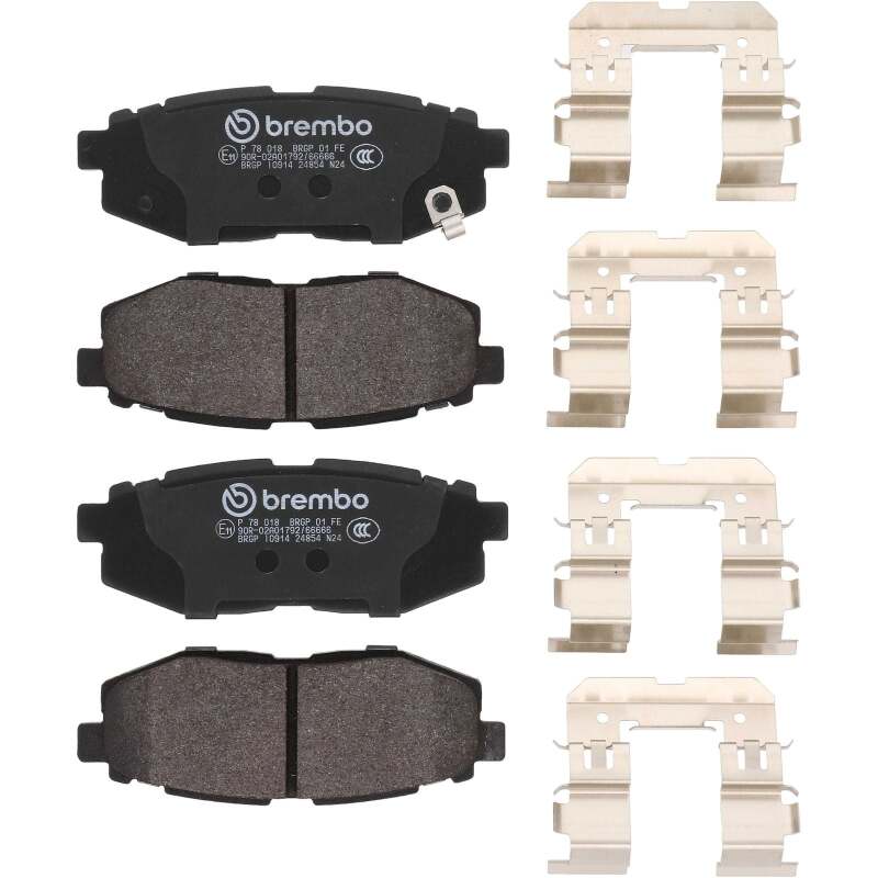 Brembo OE 13-20 Subaru BRZ/14-18 Forester/10-14 Outback/22-24 Toyota GR86 Low-Met Brake Pad - Rear