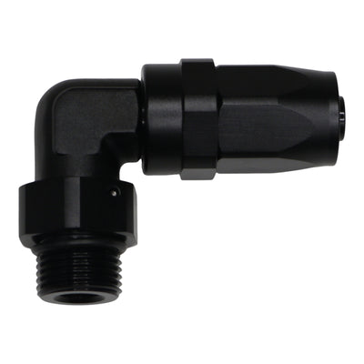 DeatschWerks 8AN ORB 90-Degree Swivel Hose End CPE - Anodized Matte Black