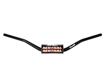 Cargar imagen en el visor de la galería, Manillar de motocross Renthal Flat Track/ Enduro Fatbar, color negro