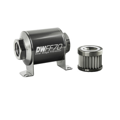DeatschWerks Inline Fuel Filter 10AN 10 Micron Housing Kit — Universal Performance Fuel System