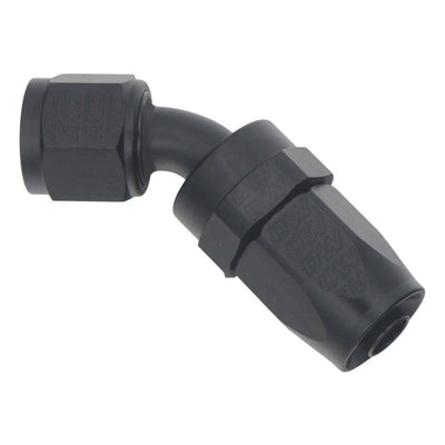 DeatschWerks 8AN Female Swivel 45-Degree Hose End CPE - Matte Black