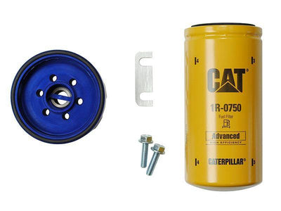 Sinister Diesel CAT Fuel Filter Adapter — Fits 2001-2015 Chevy/GMC 6.6L Duramax