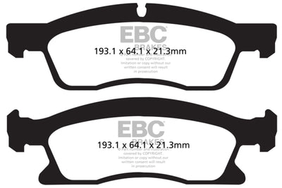 EBC Yellowstuff Performance Brake Pads — Fits 2013-2019 Dodge Durango 5.7
