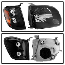 Cargar imagen en el visor de la galería, Xtune Toyota Tundra Double Cab 05-06 OEM Style Headlights &amp; Corner Lights Black HD-JH-TTUN05-AM-BK