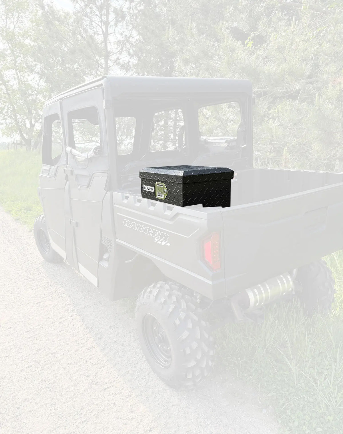 Kolpin UTV Diamond Plate Bedside Saddle BOX (53475)