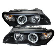 Cargar imagen en el visor de la galería, Spyder BMW E46 3-Series 04-06 2 DR Projector Halogen Model- LED Halo Blk PRO-YD-BMWE4604-2DR-HL-BK