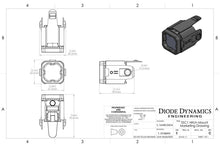 Cargar imagen en el visor de la galería, Diode Dynamics Hitch Mount LED Pod Reverse Kit for GMC Sierra 1500 2019-2023 C1R